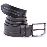 Dagoster DMK26-457 Siyah 4.5 cm Suni Deri Erkek Kemer