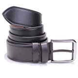 Dagoster DMK26-460 Siyah 4.5 cm Suni Deri Erkek Kemer