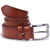 Dagoster DMK26-355 Taba 4 cm Suni Deri Erkek Kemer