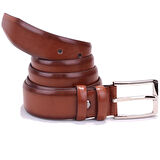 Dagoster DMK26-302 Taba 3,5 cm Suni Deri Erkek Kemer