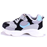 Dagoster DJA76-AP730 Siyah Gri Ortopedik Günlük Erkek Çocuk Spor Ayakkabı