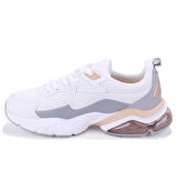 Kinetix Valentı Tx  Beyaz Gri Ortopedik Günlük Kadın Spor Ayakkabı