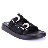 Dagoster DZA07-1290804 Siyah Ortopedik Günlük Spor Kadın Terlik