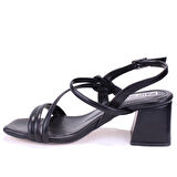 Dagoster DZA07-928230 Siyah Klasik Topuklu Kadın Ayakkabı