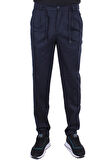 Dagoster DMG23-611275 Lacivert Normal Bel Double Paça Flota Cepli Erkek  Pantolon