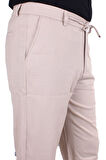 Dagoster DMG23-619712 Bej Normal Bel Düz Paça Jogger Erkek  Pantolon