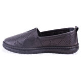 Dagoster DZA07-1236031 Siyah Ortopedik Günlük Deri Kadın Ayakkabı