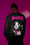 Pantera Müzik Grubu Baskılı Unisex Oversize Rock Metal Sweatshirt