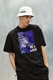He Is Back Justin Bieber Baskılı Unisex Tişört, Oversize Şarkıcı Tişört