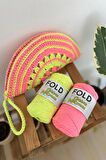 Fold Cotton Makrome Neon Pembe