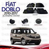 Fiat Doblo 2010 - 2017 3D Havuzlu Oto Paspas Takımı