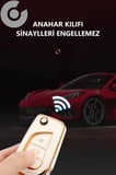 Toyota Corolla Auris Verso Avensis Hilux Tpu Anahtar Kılıfı 2017-2024 (MAVİ-GOLD/SUSTALI)