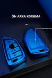 Bmw 1 3 5 6 7 Serisi G32 G30 G20 G11 & X1 X3 X5 X6 X7 & Z4 M Parlak TPU Anahtar Kılıfı (Gümüş)