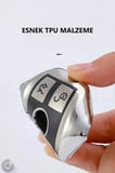 Mercedes A B C E S G Serisi GL GLA GLC CLA CLS AMG Parlak TPU Anahtar Kılıfı (Gümüş)