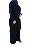 Kadın Siyah 2 li Şifon Tunik MS0217