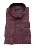 Erkek Slim Fit Puantiyeli Gömlek 000144