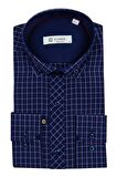 Erkek Slim Fit Gömlek Ekose 9451 009451