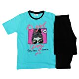 Kız Çocuk Kısa Kol Pantolon Pijama Takım 12832 BGL-ST01178