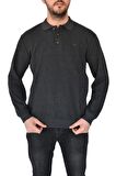 Erkek Büyük Beden Polo Yaka Sweatshirt 2260-BTL BGL-ST02353