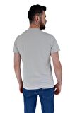 Erkek Baskılı Sıfır Yaka Tişört 2376 BGL-ST02820