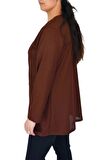 Kadın Mevsimlik Cepli Hırka Cepli Ottoman Kumaş BGL-ST03029