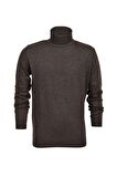 Erkek Spor Düz Balıkçı Yaka Kazak R21010 BGL-ST03179