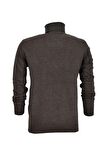 Erkek Spor Düz Balıkçı Yaka Kazak R21010 BGL-ST03179