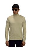 Erkek Spor Düz Balıkçı Yaka Kazak R21010 BGL-ST03179