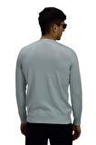 Erkek Spor Düz Sıfır Yaka Kazak R22920 BGL-ST03182