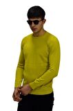 Erkek Spor Düz Sıfır Yaka Kazak R22920 BGL-ST03182