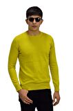 Erkek Spor Düz Sıfır Yaka Kazak R22920 BGL-ST03182