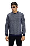 Erkek Spor Sıfır Yaka Sweatshirt R2266 BGL-ST03183