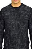 Erkek Spor Sıfır Yaka Sweatshirt R2264 BGL-ST03186