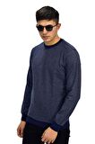 Erkek Spor Sıfır Yaka Sweatshirt R2270 BGL-ST03187