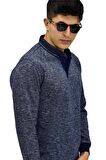 Erkek Polo Yaka Sweatshirt R2255 BGL-ST03201