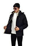 Erkek Spor Kapüşonlu Mont  M3307 BGL-ST03232