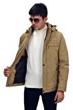 Erkek Spor Kapüşonlu Mont  M3303 BGL-ST03235