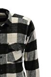 Erkek Çift Cepli Kapaklı Regular Fit Oduncu Gömlek BGL-ST03252