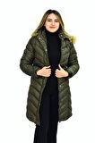 Kadın Kapüşonlu Şişme Kaban 7045 BGL-ST03291
