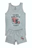 Erkek Çocuk Rugby Baskılı Atlet Boxer Takım 6051 BGL-ST03486