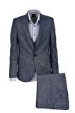 Erkek Hasır Silim Fit Takım Elbise BGL-ST03495