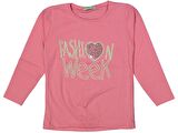 Kız Çocuk Mevsimlik Kalpli Fashion Sweatshirt BGL-ST03652