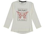 Kız Çocuk Mevsimlik Taşlı Kelebekli Sweatshirt BGL-ST03656