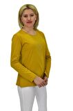 Kadın Uzun Kol Penye Tişört BGL-ST03688