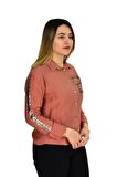 Kadın Kol Omuz Işlemeli Gömlek B6395 BGL-ST02545