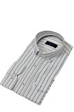 Erkek Klasik Çizgili Tek Cepli Gömlek BGL-ST03907