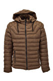Erkek Süet Kapüşonlu Spor Şişme Mont 3111 BGL-ST03999