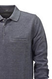 Erkek Polo Yaka Cepli Sweatshirt  6857 BGL-ST04024