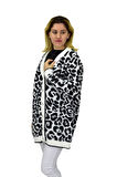 Kadın Leopar Desen Hırka 101002 BGL-ST04079