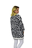 Kadın Leopar Desen Hırka 101002 BGL-ST04079
